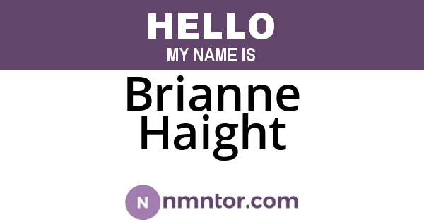 Brianne Haight