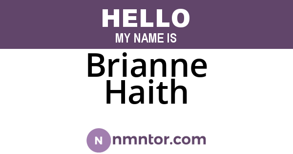 Brianne Haith