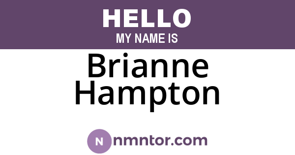 Brianne Hampton