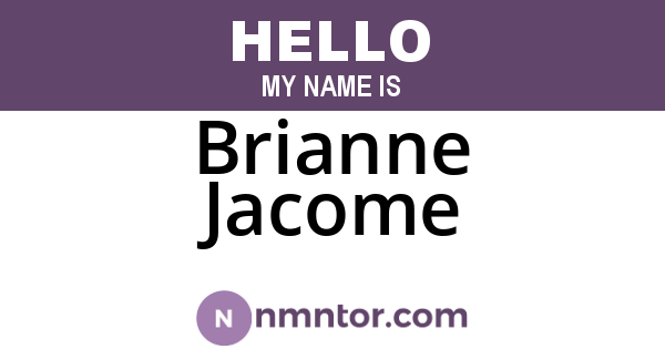Brianne Jacome