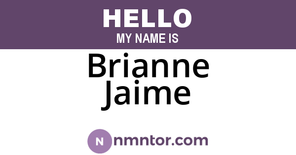 Brianne Jaime