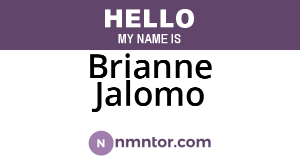 Brianne Jalomo