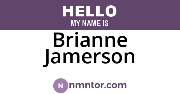 Brianne Jamerson