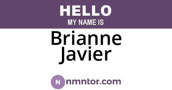 Brianne Javier
