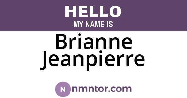 Brianne Jeanpierre