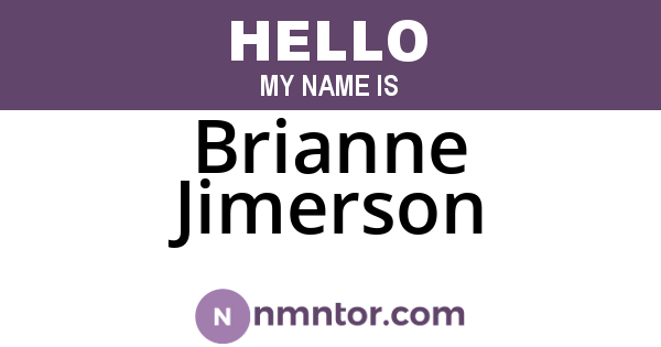 Brianne Jimerson