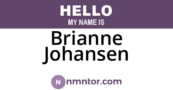 Brianne Johansen