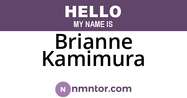 Brianne Kamimura