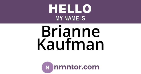 Brianne Kaufman