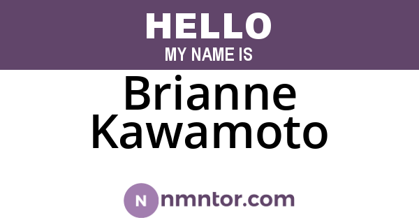 Brianne Kawamoto