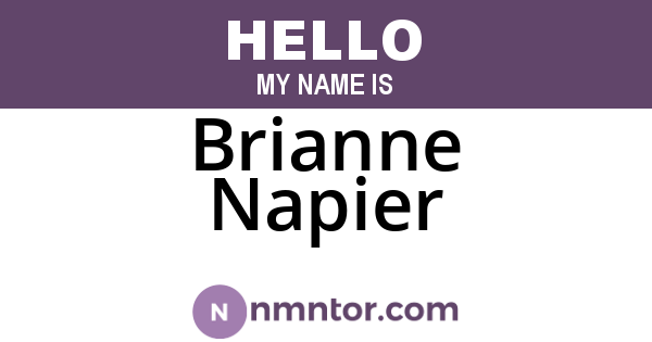 Brianne Napier