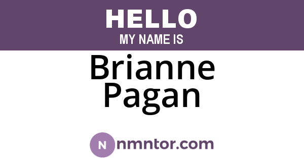 Brianne Pagan