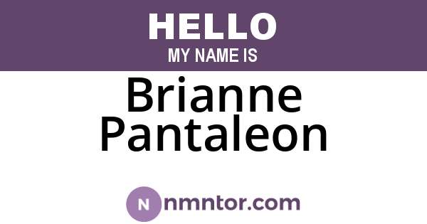 Brianne Pantaleon