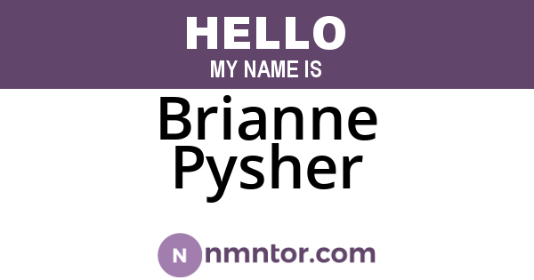 Brianne Pysher