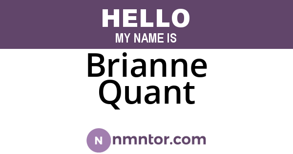 Brianne Quant