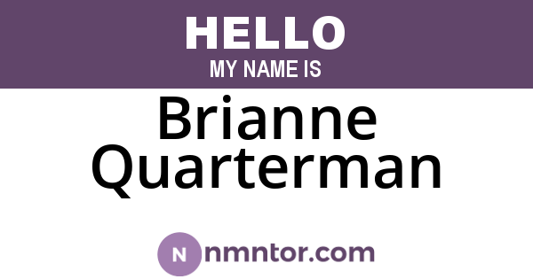 Brianne Quarterman