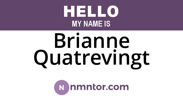 Brianne Quatrevingt
