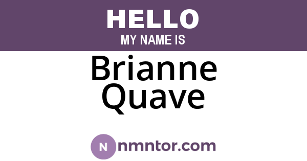 Brianne Quave