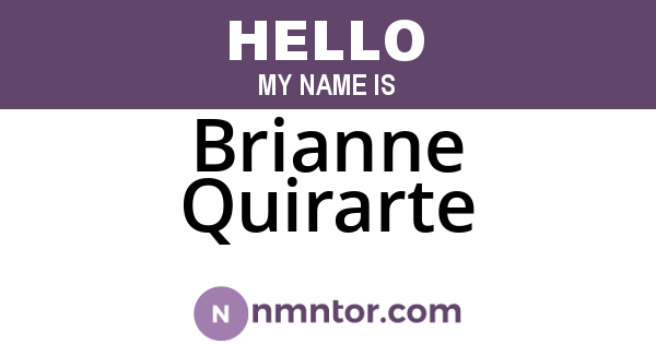 Brianne Quirarte