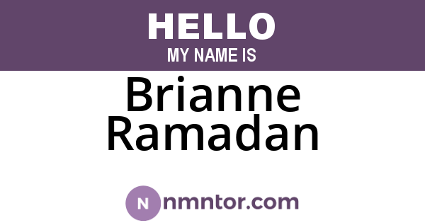 Brianne Ramadan
