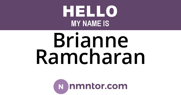 Brianne Ramcharan