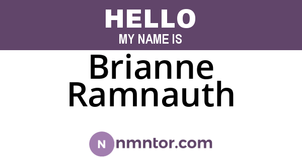Brianne Ramnauth