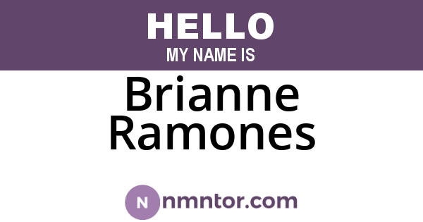 Brianne Ramones