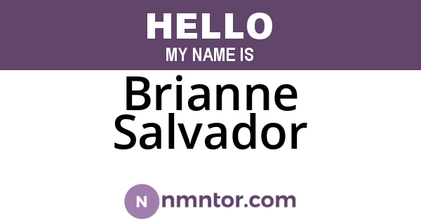 Brianne Salvador