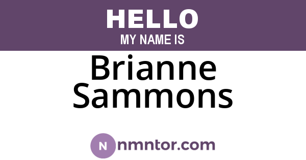 Brianne Sammons