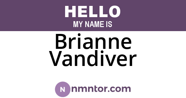 Brianne Vandiver