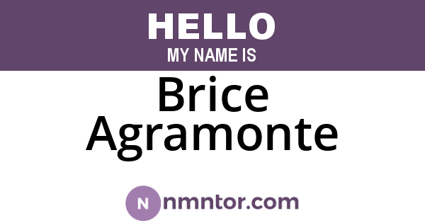 Brice Agramonte