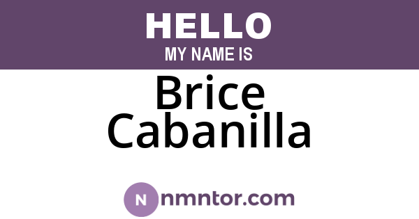 Brice Cabanilla