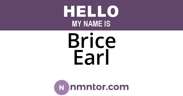 Brice Earl