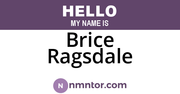 Brice Ragsdale