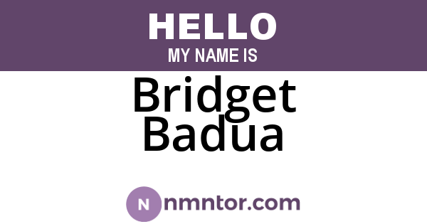 Bridget Badua
