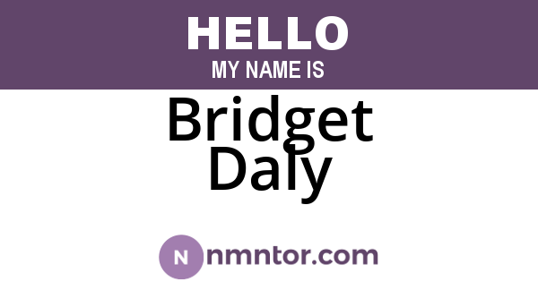 Bridget Daly