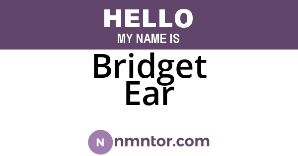Bridget Ear