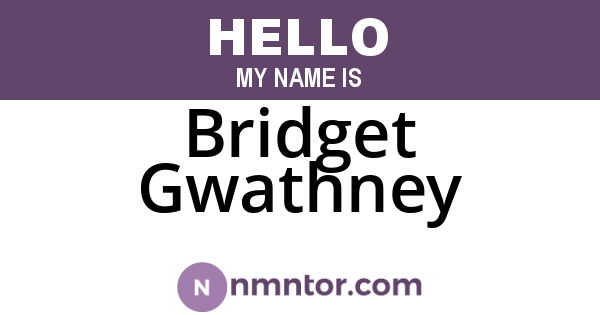 Bridget Gwathney