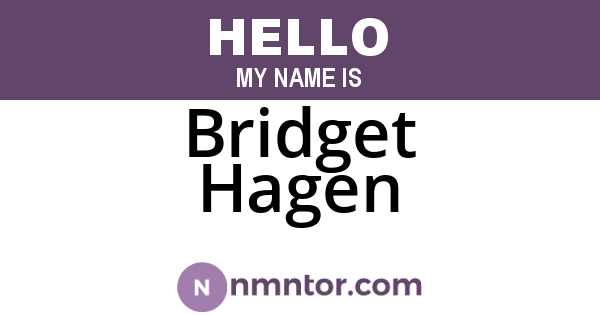 Bridget Hagen