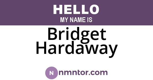 Bridget Hardaway