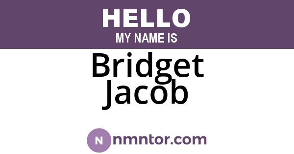 Bridget Jacob