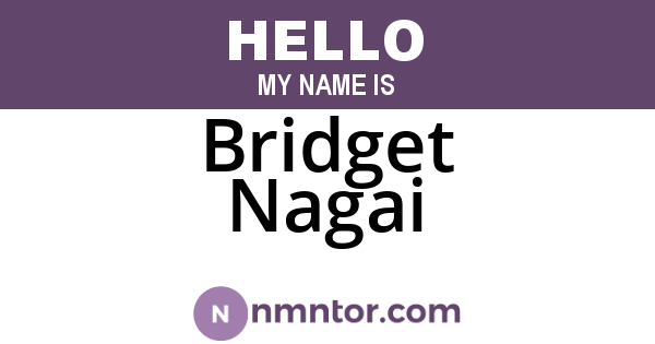 Bridget Nagai