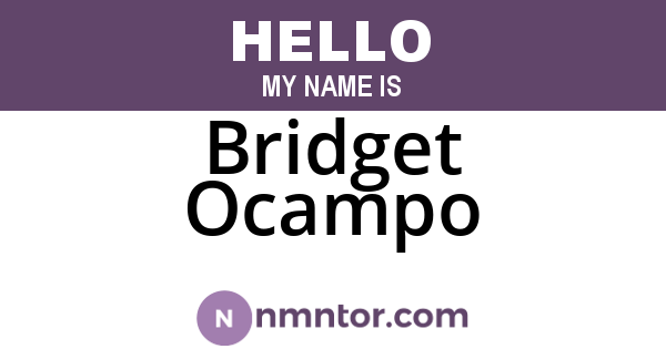 Bridget Ocampo
