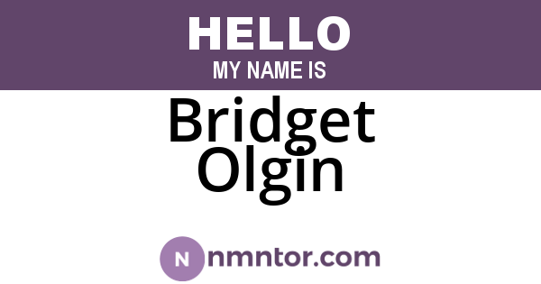Bridget Olgin