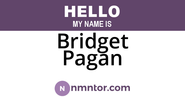 Bridget Pagan