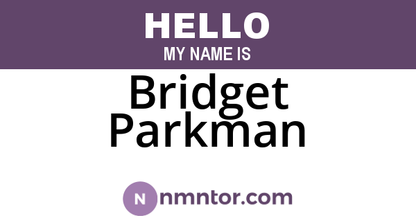 Bridget Parkman