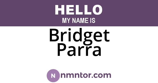 Bridget Parra