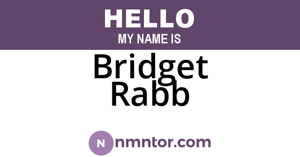 Bridget Rabb