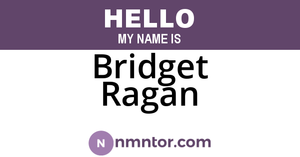 Bridget Ragan