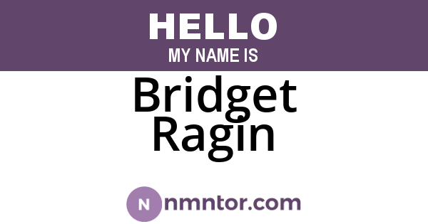 Bridget Ragin